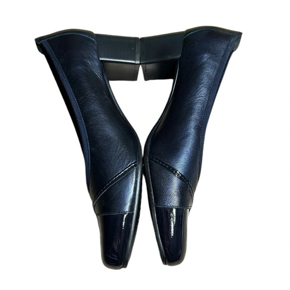 Shoes ,women, leather NEW! Inea Dora blue textured,chunky heel,pump size 39 & 41 - Picture 8 of 16